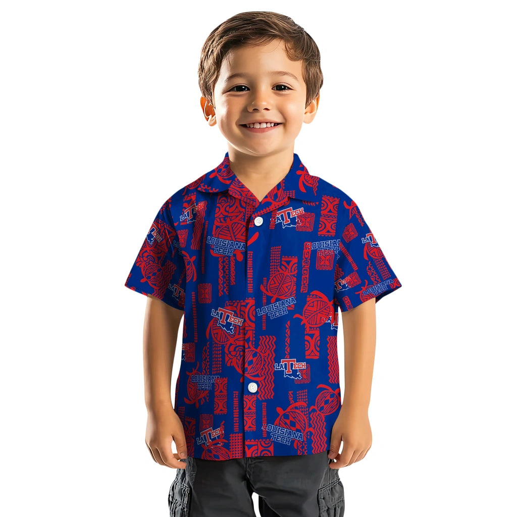 LA Tech Hawaiian Shirt - Turtle Lines | Hula Hawaiian Shirts