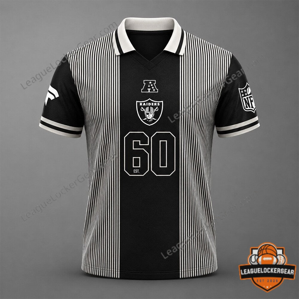 NFL Las Vegas Raiders 60th Anniversary New Football Jersey Shirt - LeagueLockerGear