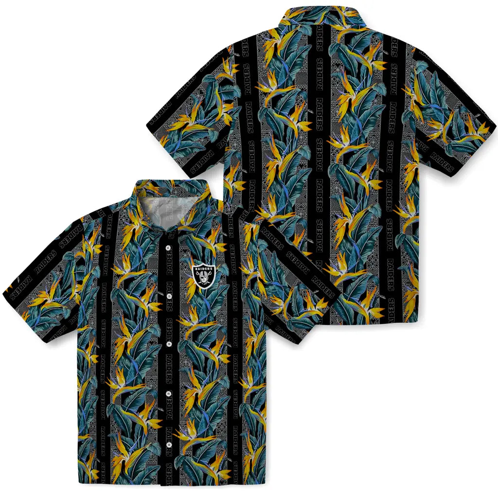 Las Vegas Raiders Hawaiian Shirt - Paradise Vines | Hula Hawaiian Shirts