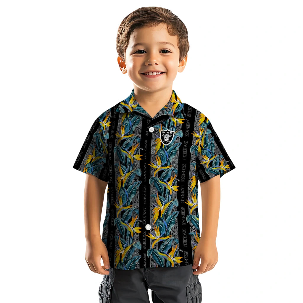 Las Vegas Raiders Hawaiian Shirt - Paradise Vines | Hula Hawaiian Shirts