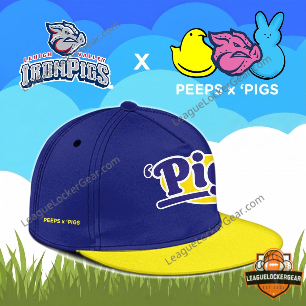 Lehigh Valley IronPigs Peeps x Pigs Collaboration Baseball Jersey - LeagueLockerGear