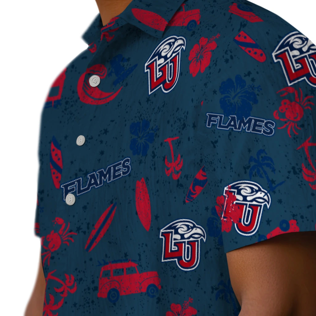 Liberty Flames Hawaiian Shirt - Beach Vibe | Hula Hawaiian Shirts