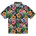 Liberty Flames Hawaiian Shirt - Brilliant Hibiscus Garden | Hula Hawaiian Shirts