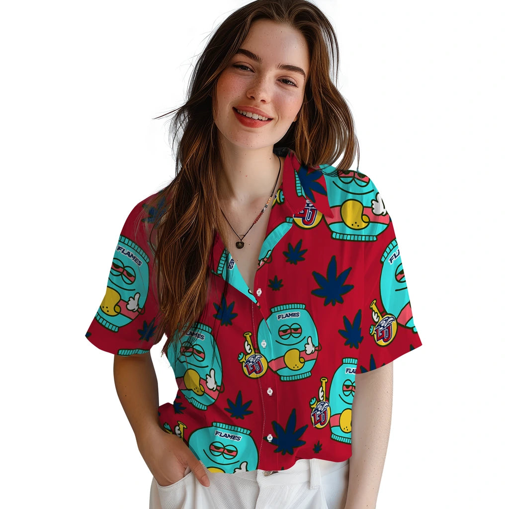 Liberty Flames Hawaiian Shirt - Chill Vibe | Hula Hawaiian Shirts