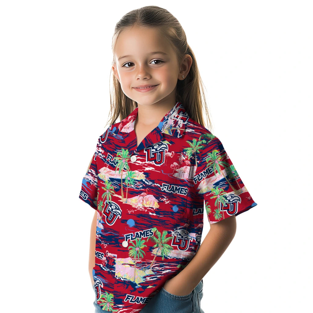 Liberty Flames Hawaiian Shirt - Hawaii Island | Hula Hawaiian Shirts