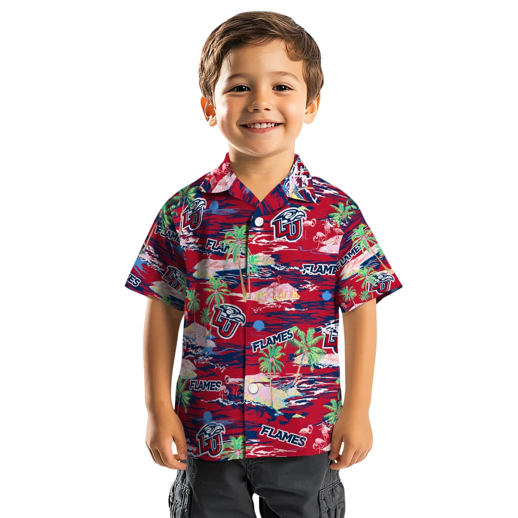 Liberty Flames Hawaiian Shirt - Hawaii Island | Hula Hawaiian Shirts