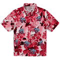 Liberty Flames Hawaiian Shirt - Hibiscus Arrangement | Hula Hawaiian Shirts