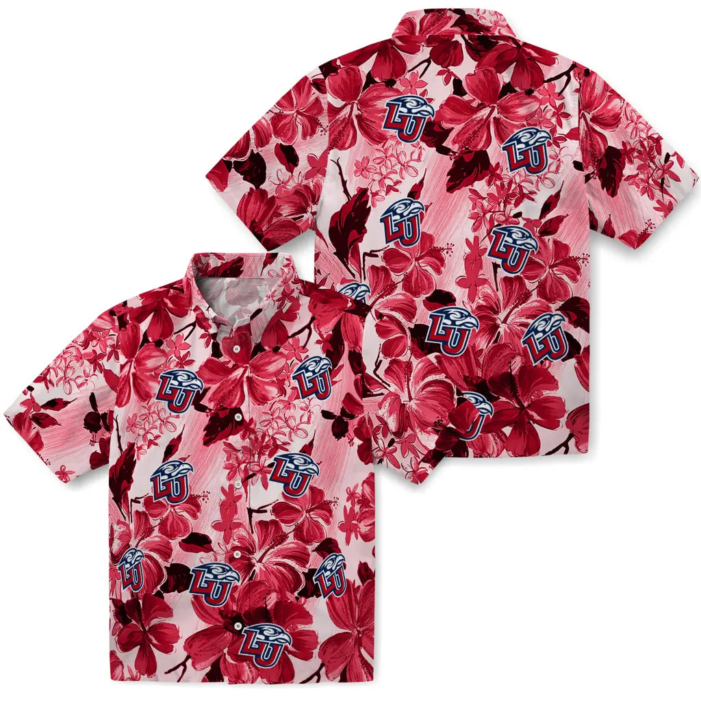 Liberty Flames Hawaiian Shirt - Hibiscus Arrangement | Hula Hawaiian Shirts