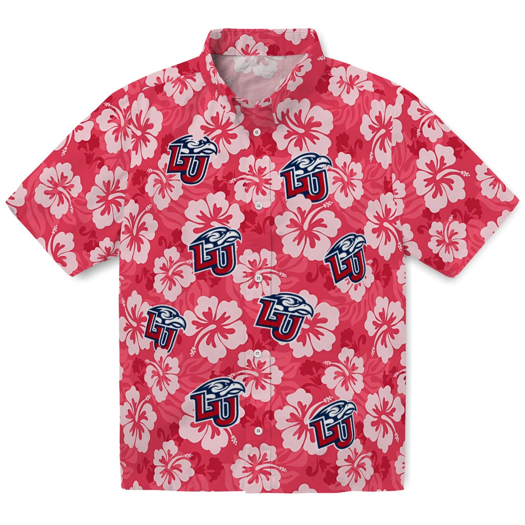 Liberty Flames Hawaiian Shirt - Hibiscus Cluster | Hula Hawaiian Shirts