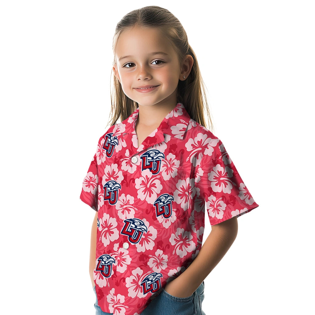 Liberty Flames Hawaiian Shirt - Hibiscus Cluster | Hula Hawaiian Shirts