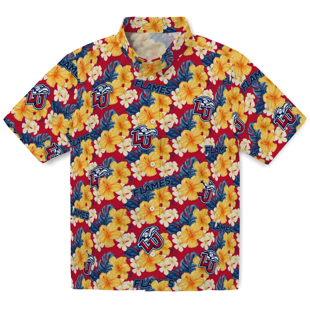 Liberty Flames Hawaiian Shirt - Hibiscus Tropics | Hula Hawaiian Shirts