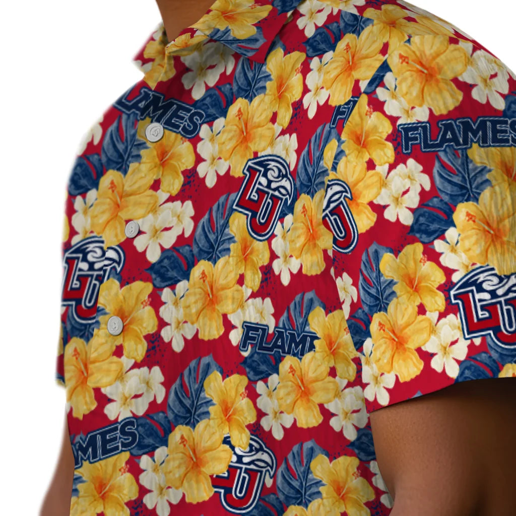 Liberty Flames Hawaiian Shirt - Hibiscus Tropics | Hula Hawaiian Shirts