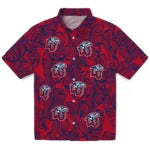 Liberty Flames Hawaiian Shirt - Leaf Outline | Hula Hawaiian Shirts