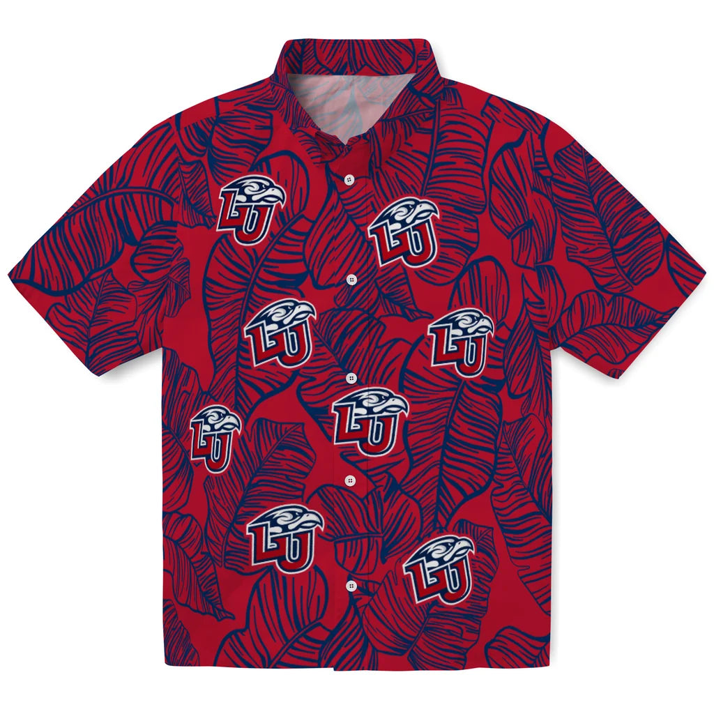 Liberty Flames Hawaiian Shirt - Leaf Outline | Hula Hawaiian Shirts