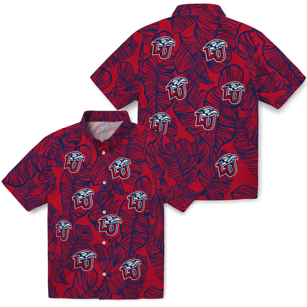Liberty Flames Hawaiian Shirt - Leaf Outline | Hula Hawaiian Shirts