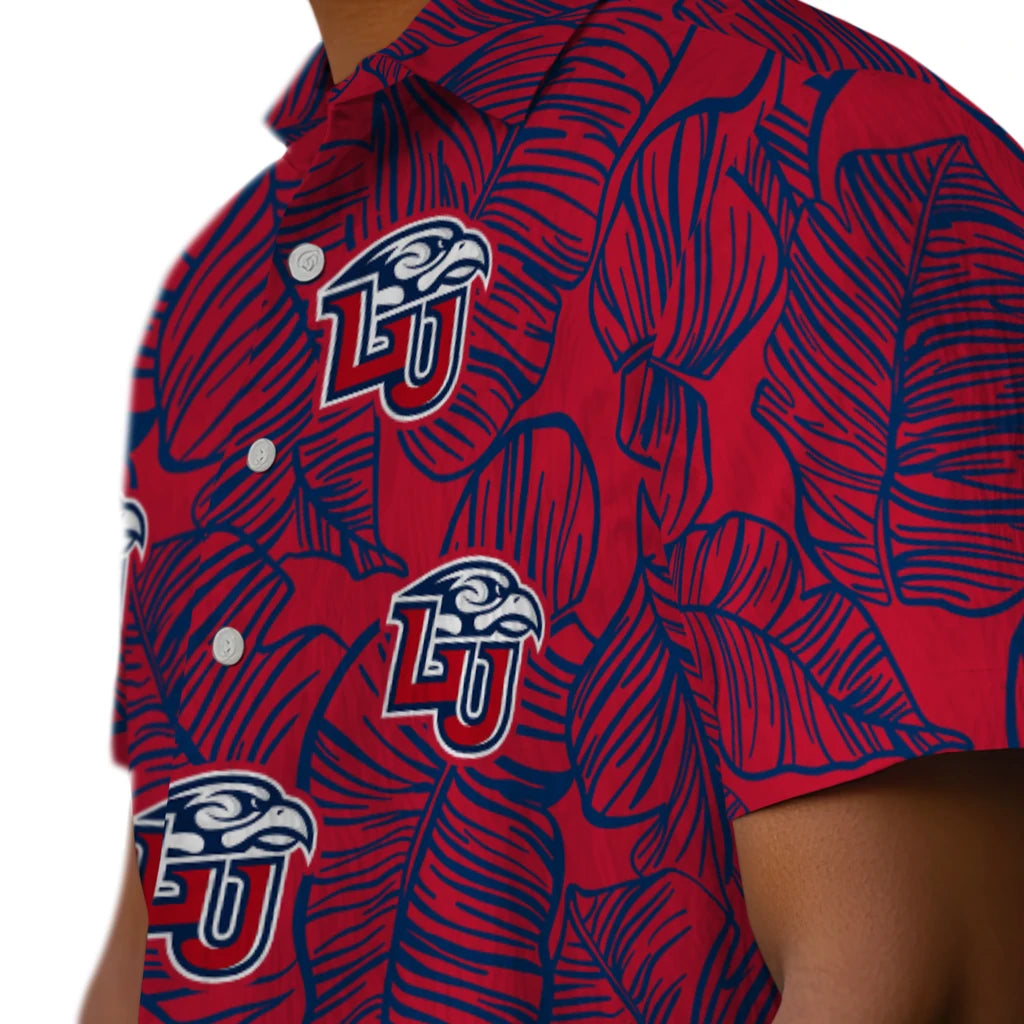 Liberty Flames Hawaiian Shirt - Leaf Outline | Hula Hawaiian Shirts
