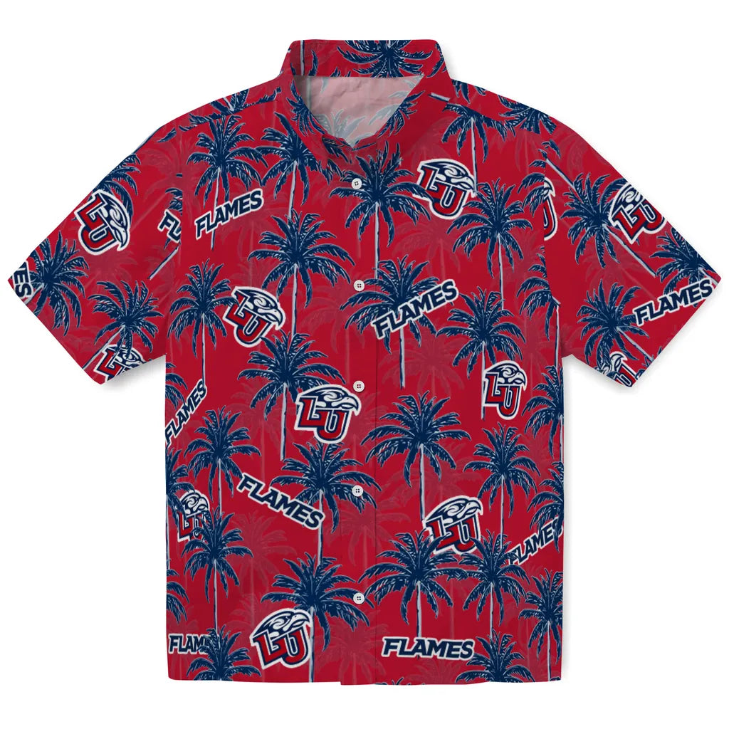 Liberty Flames Hawaiian Shirt - Palm Tree Motif | Hula Hawaiian Shirts