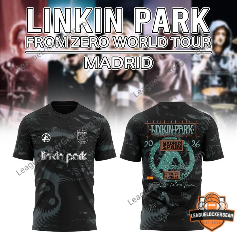 Linkin Park From Zero World Tour Madrid 2026 Hoodie - LeagueLockerGear