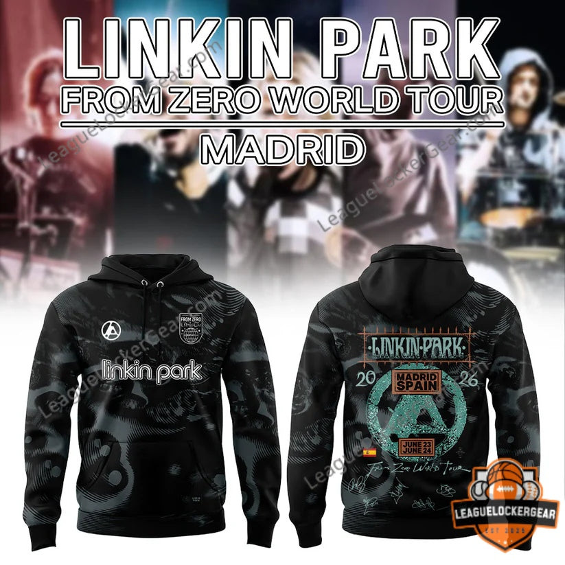 Linkin Park From Zero World Tour Madrid 2026 Hoodie - LeagueLockerGear