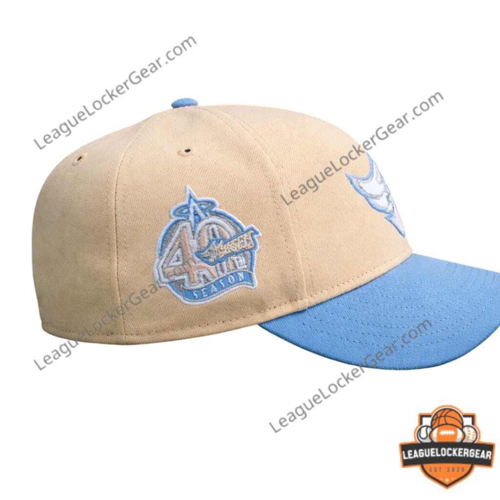 Anaheim Angels 40th Anniversary Beige Light Hat - LeagueLockerGear
