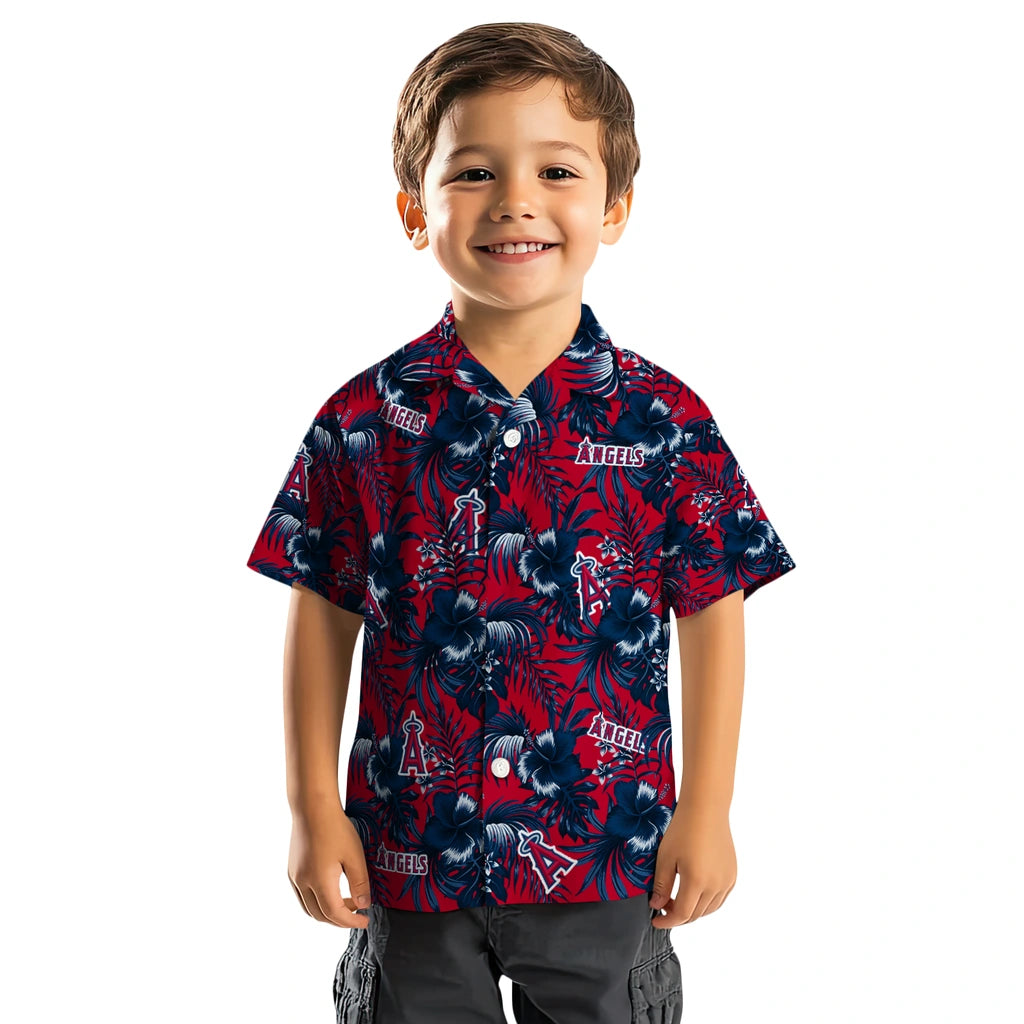 Los Angeles Angels Hawaiian Shirt - Hibiscus Exotic | Hula Hawaiian Shirts