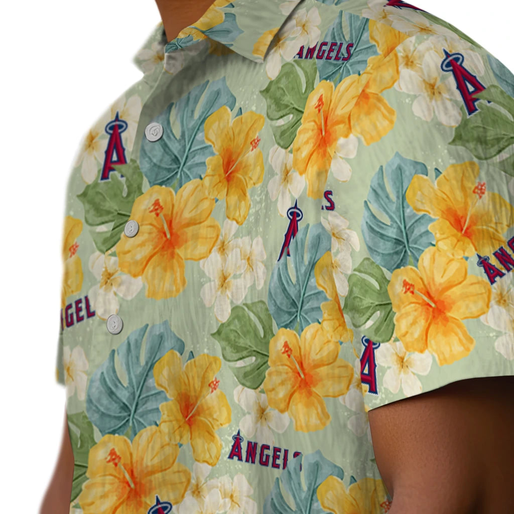 Los Angeles Angels Hawaiian Shirt - Hibiscus Mood | Hula Hawaiian Shirts