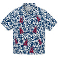 Los Angeles Angels Hawaiian Shirt - Hibiscus Motif | Hula Hawaiian Shirts