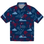 Los Angeles Angels Hawaiian Shirt - Palm And Clouds | Hula Hawaiian Shirts