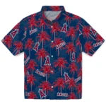 Los Angeles Angels Hawaiian Shirt - Palm Tree Motif | Hula Hawaiian Shirts