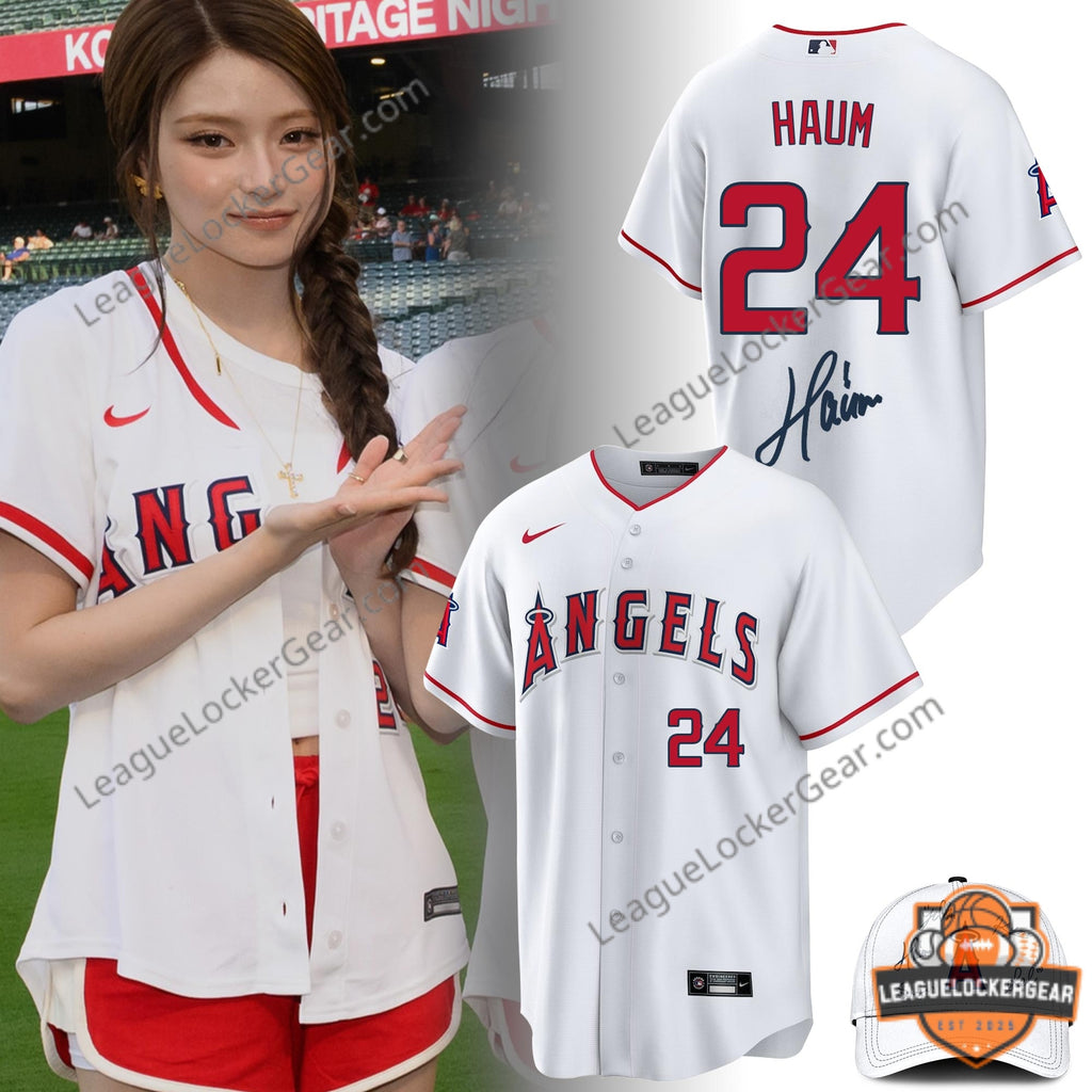 Los Angeles Angels KiiiKiii Haum Limited Edition Baseball Jersey