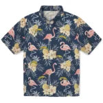 Los Angeles Chargers Hawaiian Shirt - Flamingo Hibiscus | Hula Hawaiian Shirts