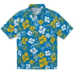 Los Angeles Chargers Hawaiian Shirt - Hibiscus Flower Design | Hula Hawaiian Shirts