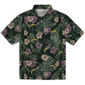 Los Angeles Chargers Hawaiian Shirt - Hibiscus Leaves Pattern | Hula Hawaiian Shirts