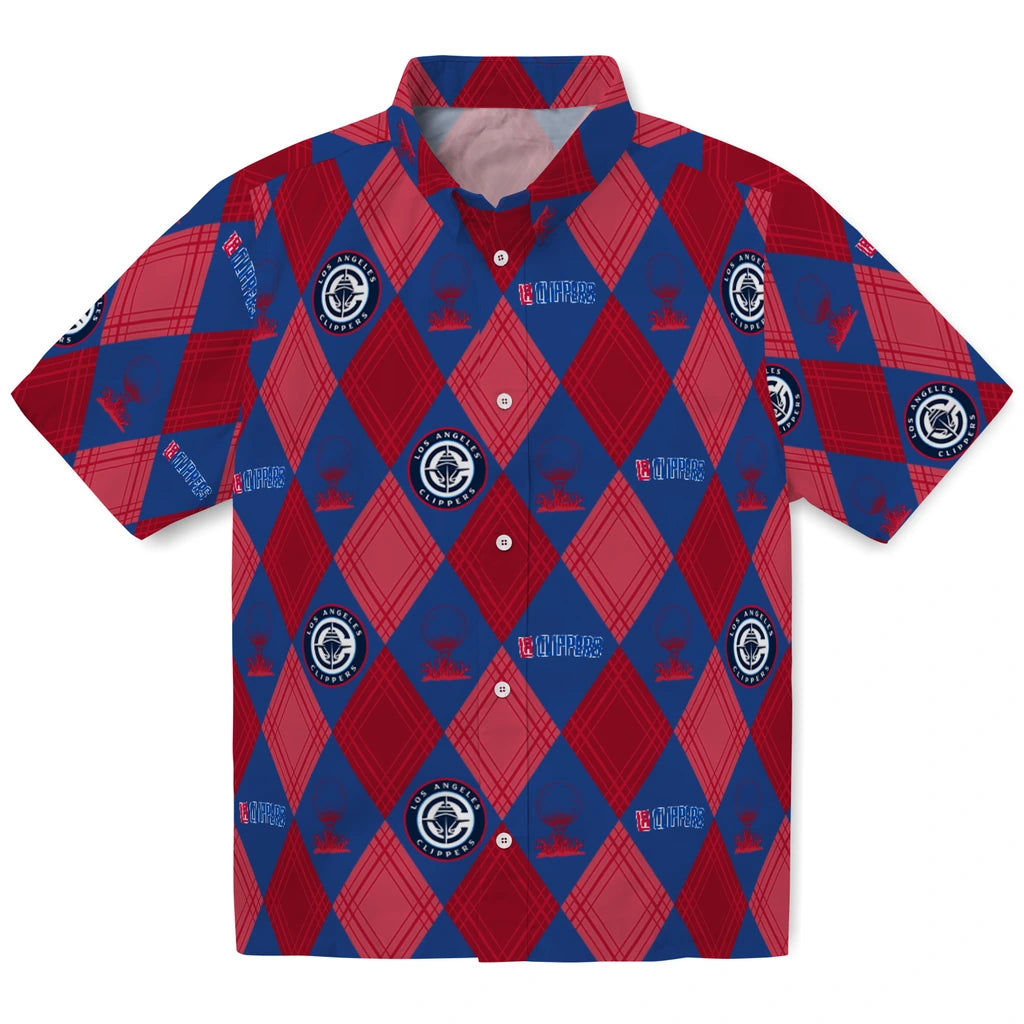 Los Angeles Clippers Hawaiian Shirt - Golfing Plaid | Hula Hawaiian Shirts