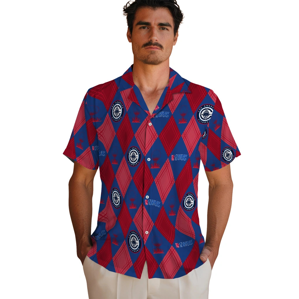 Los Angeles Clippers Hawaiian Shirt - Golfing Plaid | Hula Hawaiian Shirts