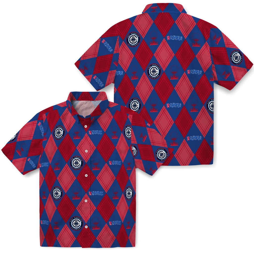 Los Angeles Clippers Hawaiian Shirt - Golfing Plaid | Hula Hawaiian Shirts