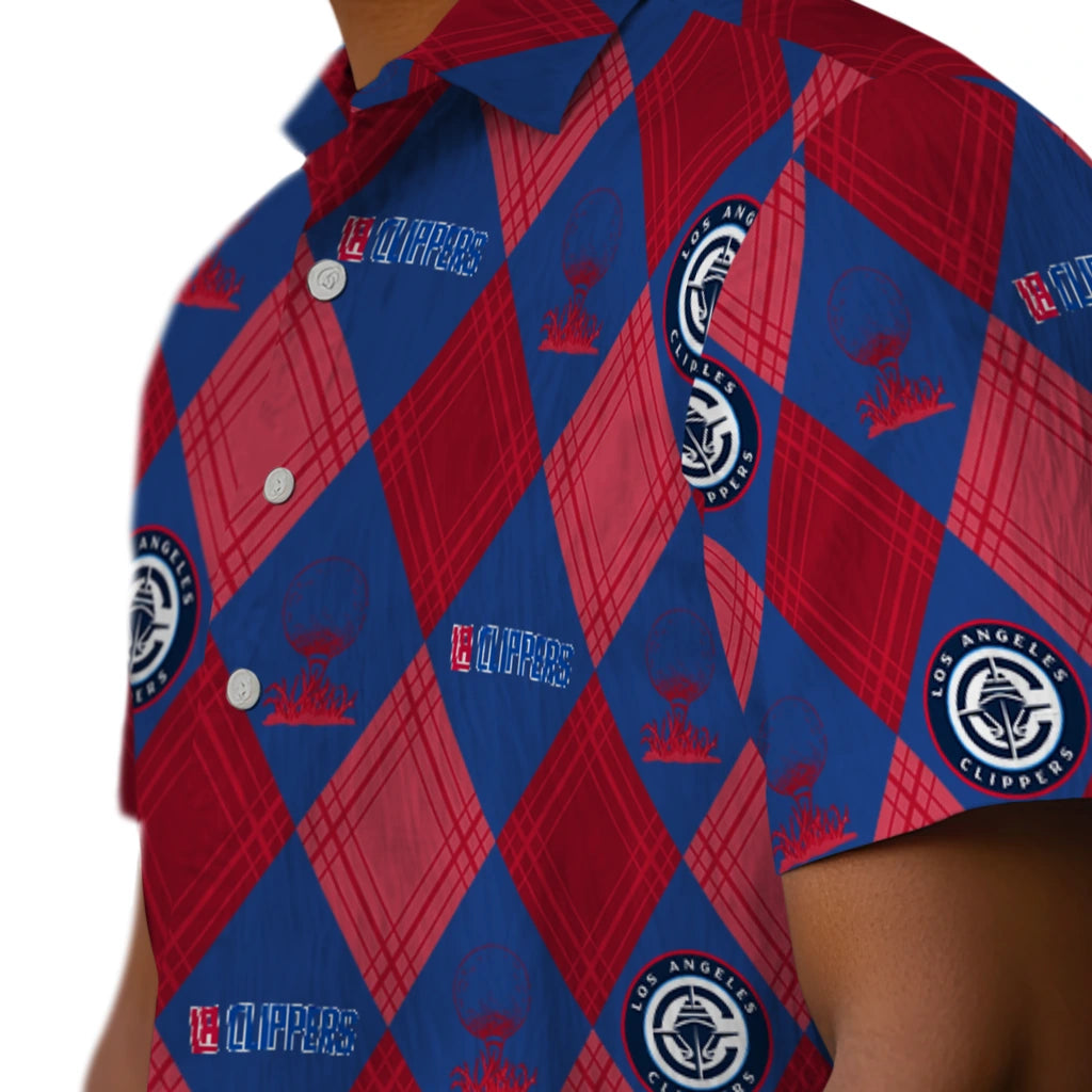 Los Angeles Clippers Hawaiian Shirt - Golfing Plaid | Hula Hawaiian Shirts