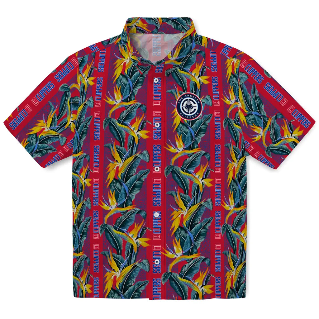 Los Angeles Clippers Hawaiian Shirt - Paradise Vines | Hula Hawaiian Shirts