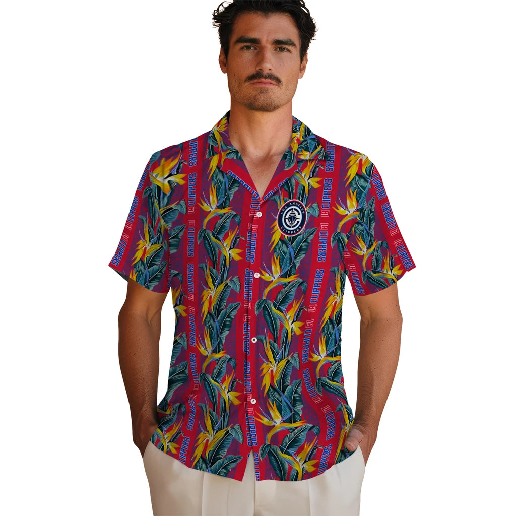 Los Angeles Clippers Hawaiian Shirt - Paradise Vines | Hula Hawaiian Shirts