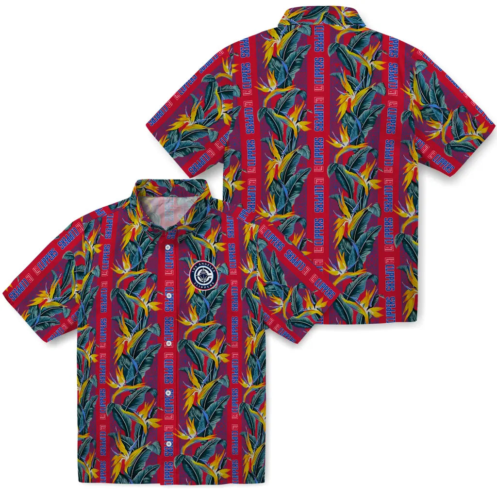 Los Angeles Clippers Hawaiian Shirt - Paradise Vines | Hula Hawaiian Shirts