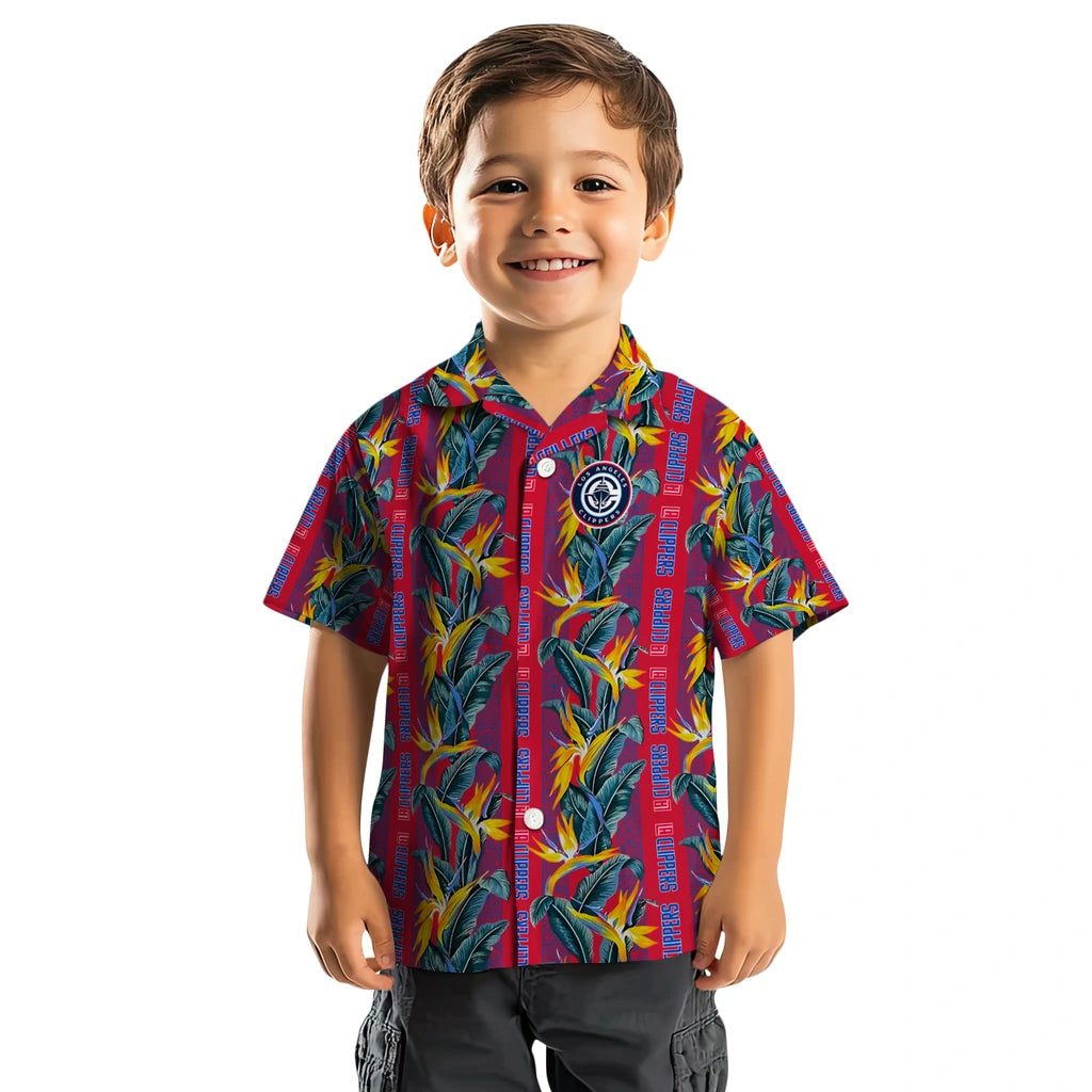 Los Angeles Clippers Hawaiian Shirt - Paradise Vines | Hula Hawaiian Shirts