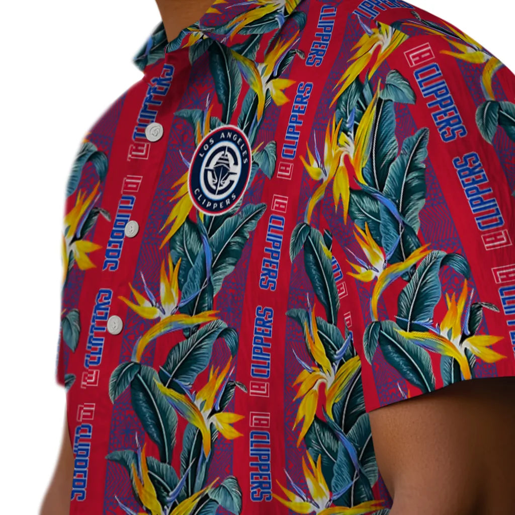 Los Angeles Clippers Hawaiian Shirt - Paradise Vines | Hula Hawaiian Shirts