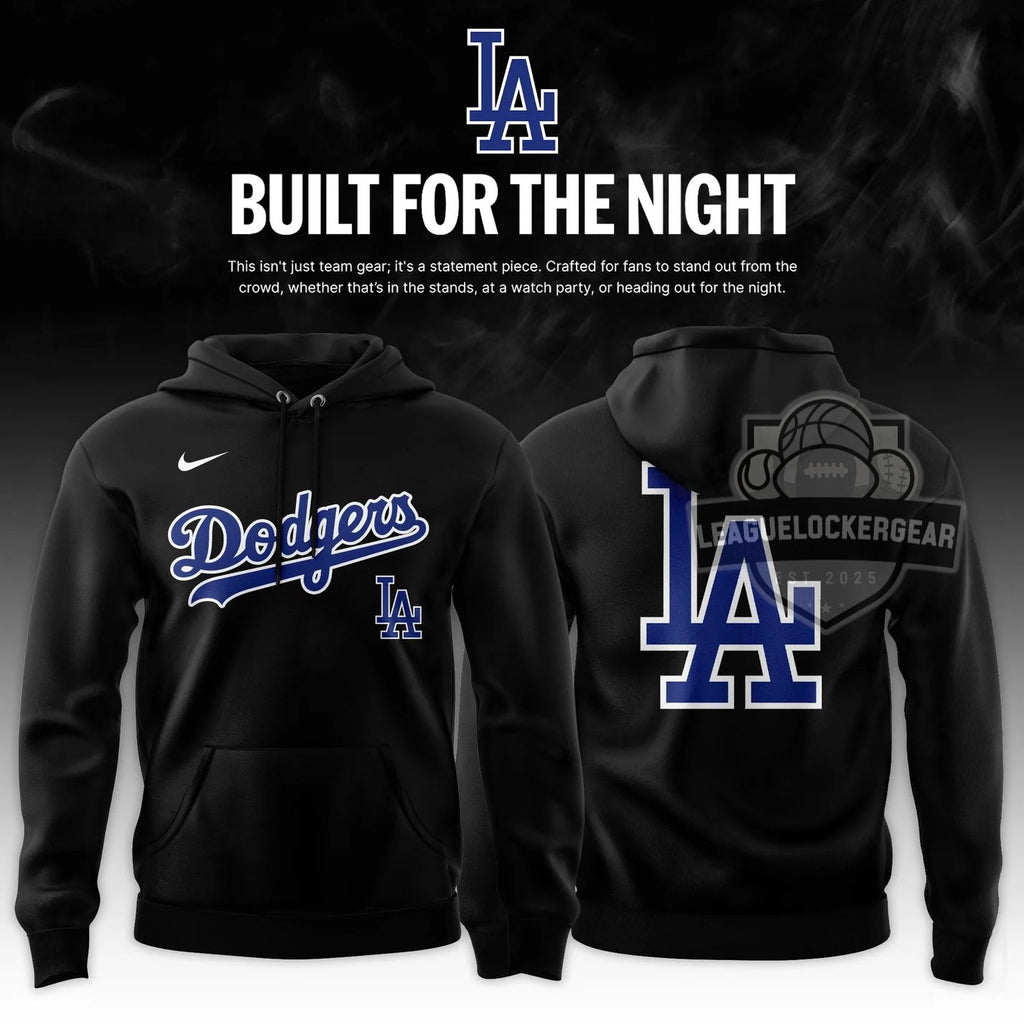 Los Angeles Dodgers 2026 Fashion Black Out Hoodie - LeagueLockerGear