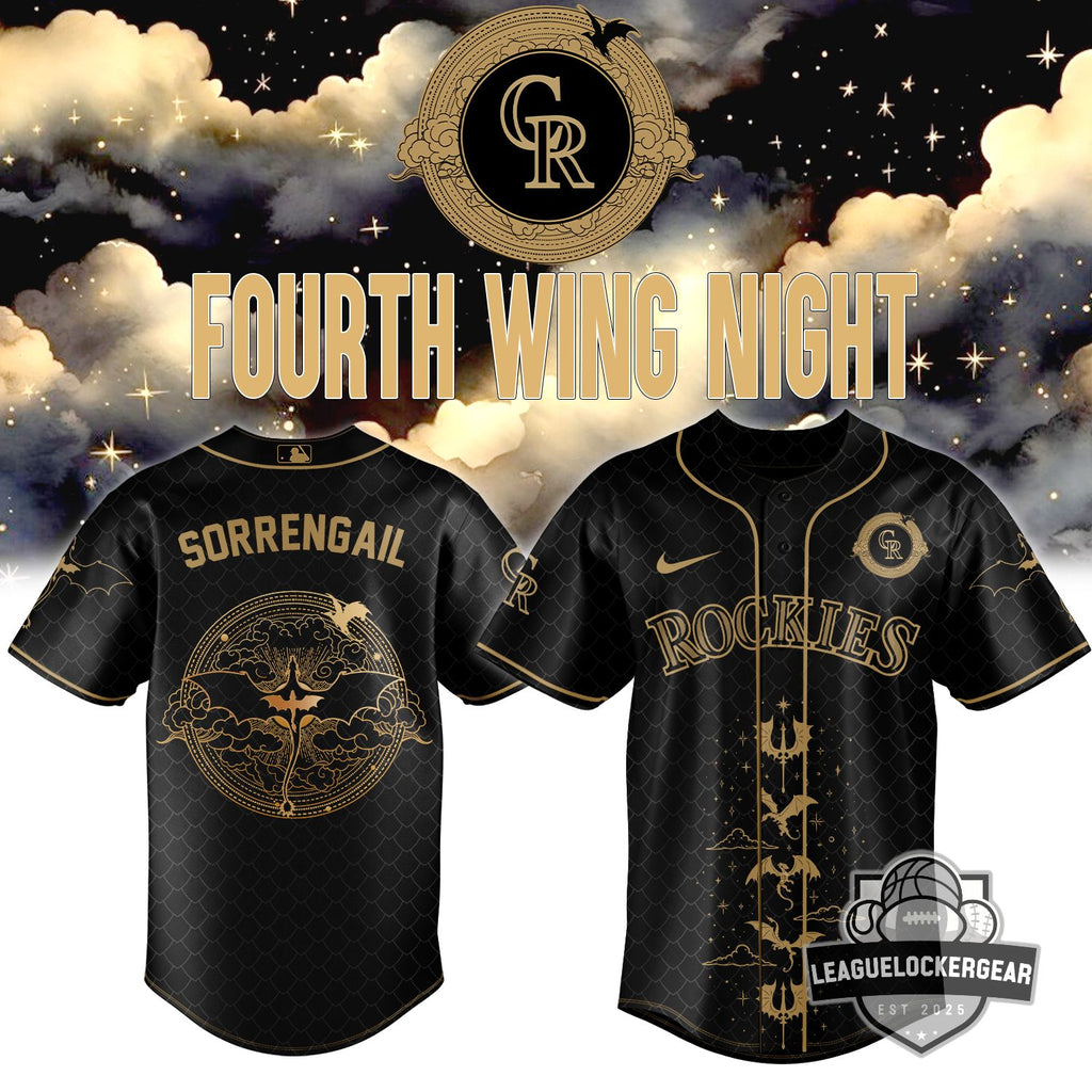 MLB Fourth Wing Night Sorrengail Baseball Jersey - LeagueLockerGear