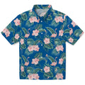 Los Angeles Dodgers Hawaiian Shirt - Flamingo and Hibiscus | Hula Hawaiian Shirts