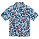 Los Angeles Dodgers Hawaiian Shirt - Hibiscus Motif | Hula Hawaiian Shirts