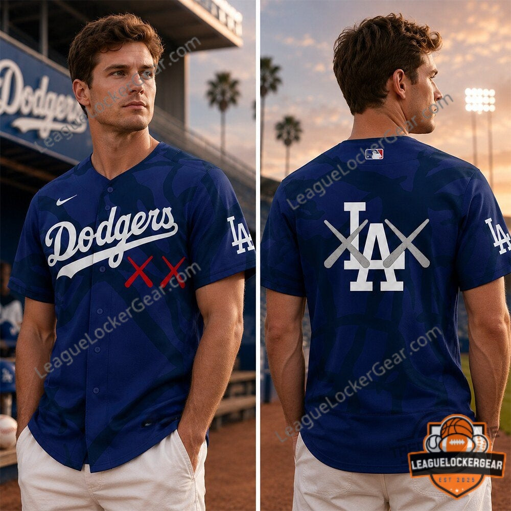 Los Angeles Dodgers KAWS Edition Baseball Jersey - LeagueLockerGear