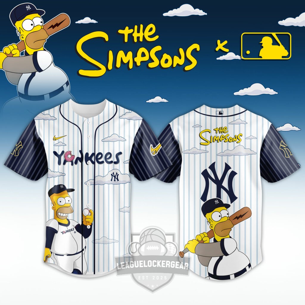 All Team MLB The Simpsons Baseball Jersey - LeagueLockerGear