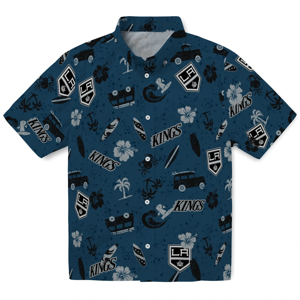 Los Angeles Kings Hawaiian Shirt - Beach Vibe | Hula Hawaiian Shirts