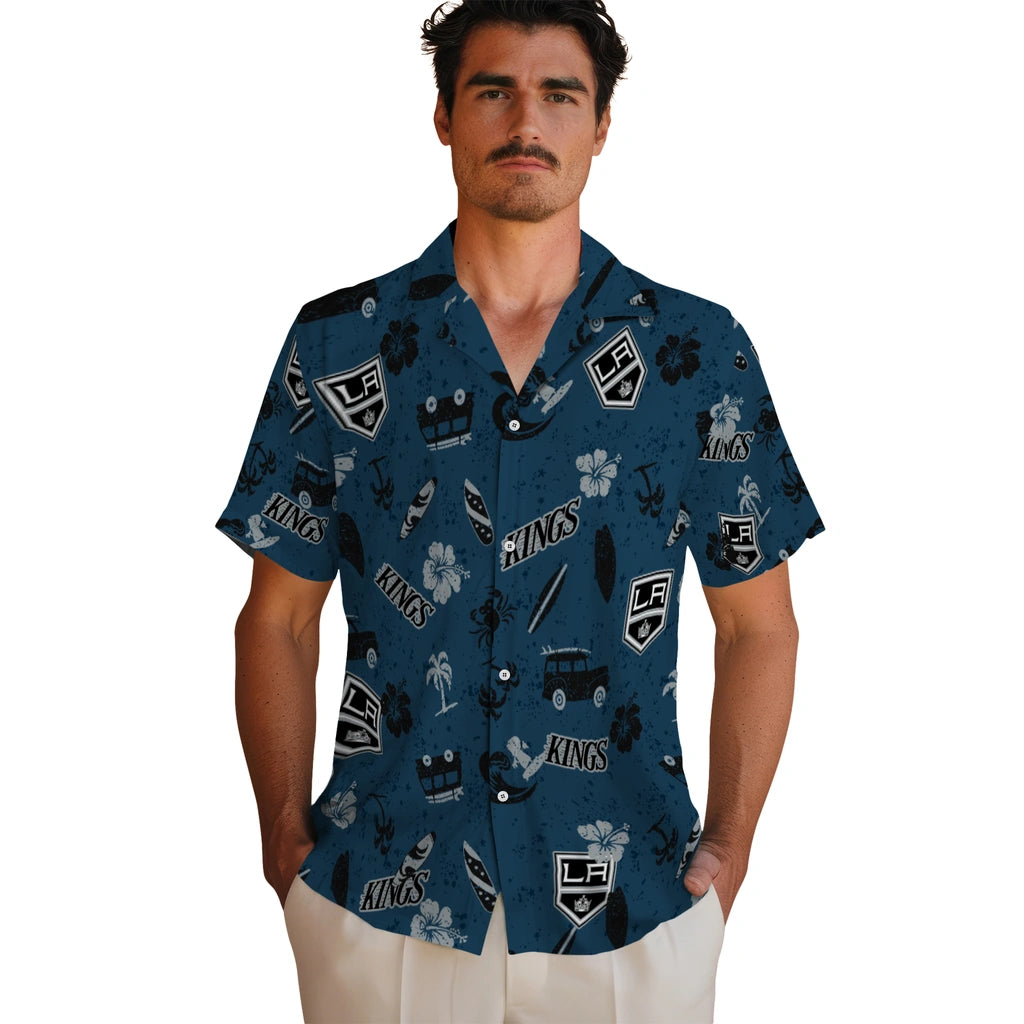 Los Angeles Kings Hawaiian Shirt - Beach Vibe | Hula Hawaiian Shirts